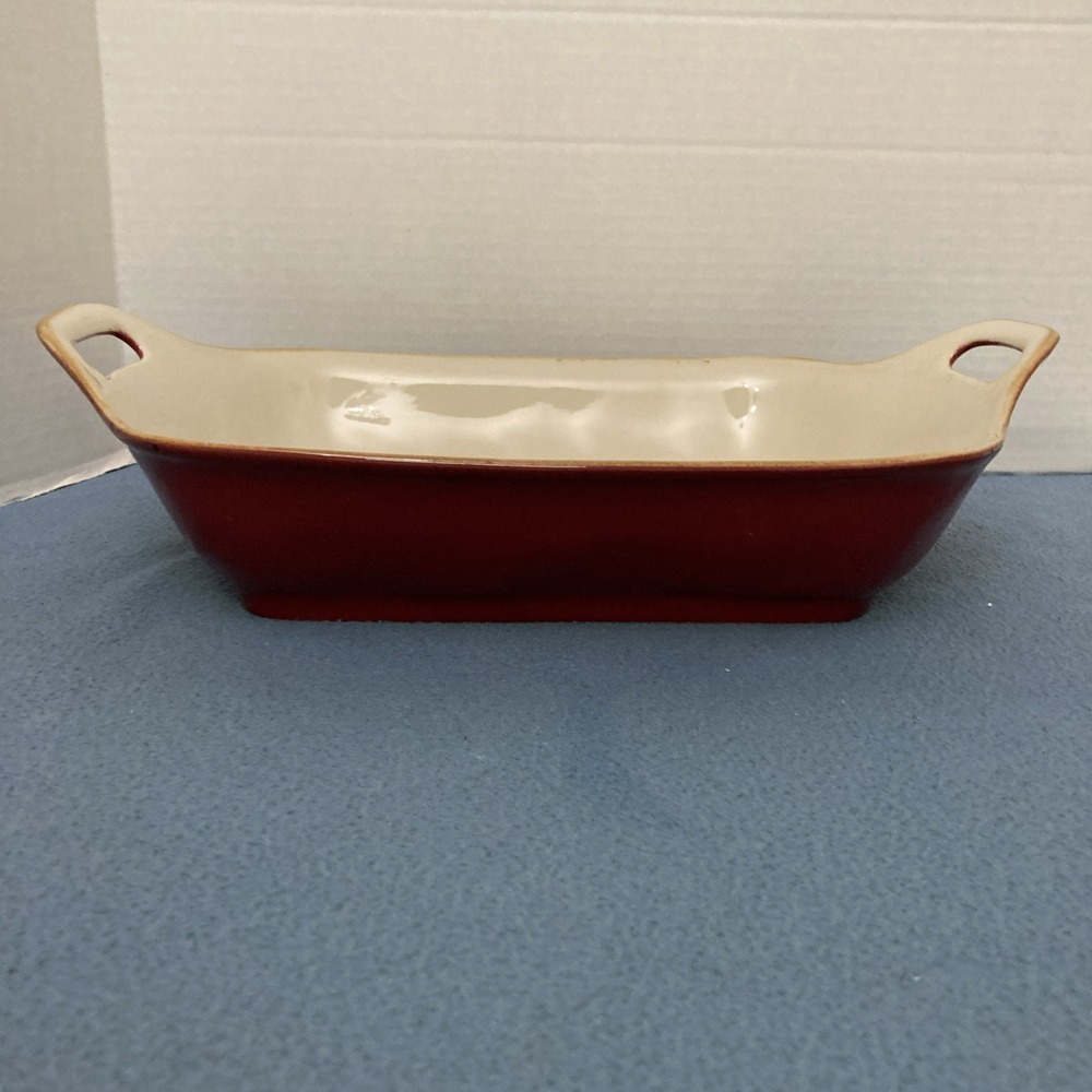Pier 1 Imports Barca Red 16"x11" Stoneware Lasagna/Casserole Dish w/Handles